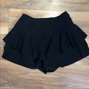 Black skort